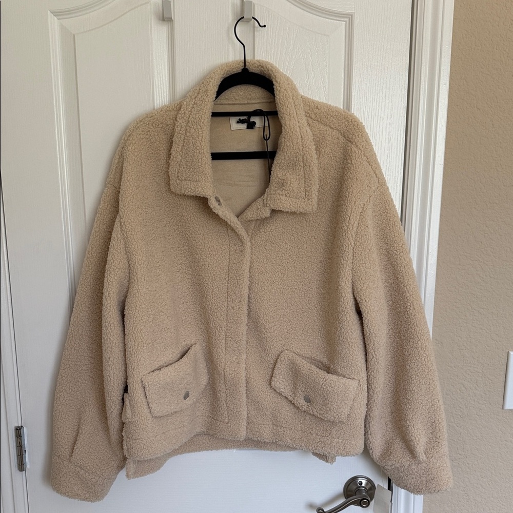 Blank NYC Tan Teddy Jacket